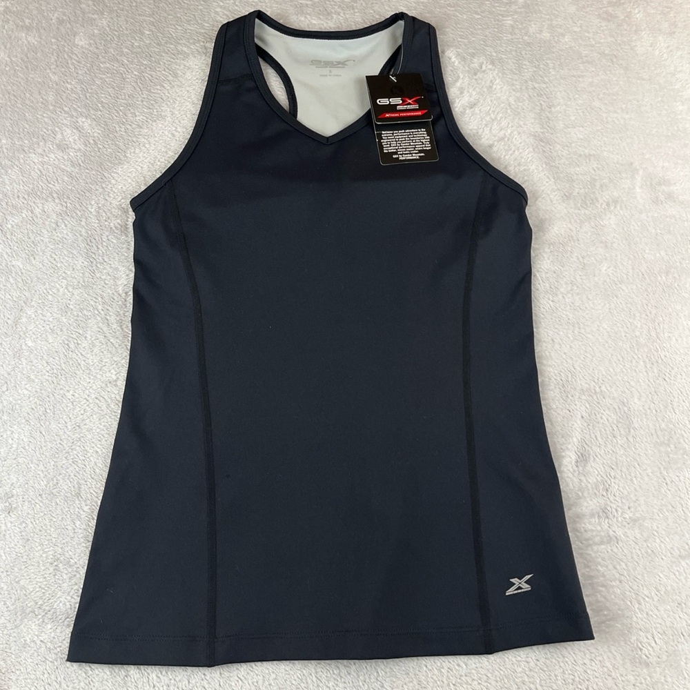 GSX Gander Mountain Womens Racer Back  black tank top size Small
